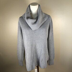 Michael Kors Long Sleeve Cowl Neck Gray Knit Sweater Size S